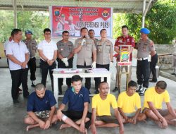 Berhasil ungkap kasus narkoba dan judi, kapolres binjai press release hasilnya