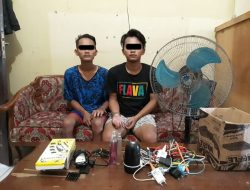 Unit reskrim Polsek Binjai selatan tangkap 2 pelaku pencuri di sekolah SMAN 2 Binjai