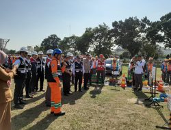 Kapolres binjai hadiri Apel bulan K3 PT. PLN (Persero) Unit Induk wilayah sumatera utara tahun 2020