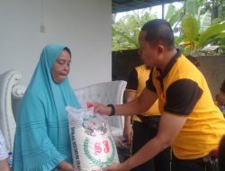 Kapolres binjai silaturahmi dengan warga sekaligus beri tali asih