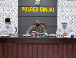 Sama-sama saling kerjasama cegah virus corona, kapolres binjai ucapkan terimakasih kepada Toga Tomas Kota Binjai