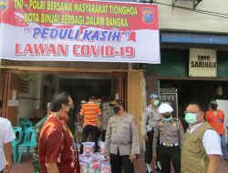 TNI-POLRI bersama Masyarakat Tionghoa Kota Binjai Bagi Sembako Kepada Masyarakat Yang Kurang Mampu