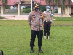 Personil polres binjai di BKO kan kemedan pengamanan Unras