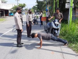 Masih tak pakai masker, kena sangsi saat ops yustisi