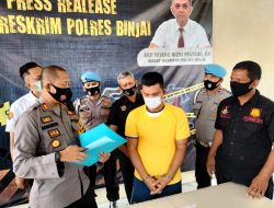 Usai berhasil Tipu pihak bank, HM ditangkap satreskrim polres binjai