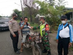 Sinergritas TNI POLRI berupaya cegah penyebaran covid19