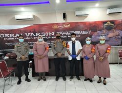 Polres binjai laksanakan gerai vaksin bhayangkara tahap 2 lanjutan tahun 2021