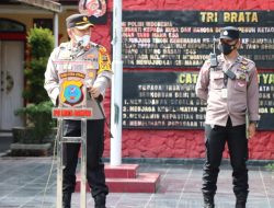 Polres Binjai Laksanakan Upacara Korps Raport Kenaikan Pangkat Perwira dan Bintara.