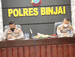Kapolres Binjai Pimpin Rapat Rencana Kerja Tahun 2022