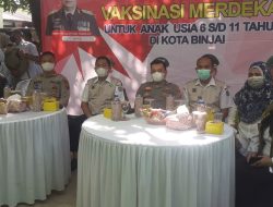Kapolres Binjai Beserta Pju Ikuti Giat Zoom Vaksin Serentak Seluruh Indonesia