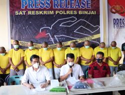 Polres Binjai Ungkap Kasus Pembunuhan atau Secara Bersama-Sama Melakukan Kekerasan yang Menyebabkan Matinya Orang