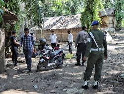 SAT NARKOBA POLRES BINJAI BERSAMA POM-TNI GREBEK BARAK NARKOBA DI DESA PASAR-IV NAMU TERASI
