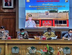 KAPOLRES BINJAI AKBP FERIO SANO GINTING, S.I.K, MH, HADIRI RAPAT KOORDINASI PERCEPATAN PENANGANAN VIRUS COVID-19.