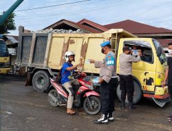 Polsek Binjai Barat Polres Binjai Gelar Operasi Yustisi Dan Pembagian Masker