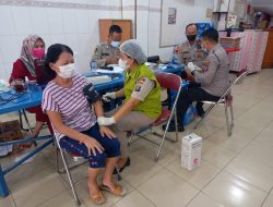 Polsek Binjai Kota Polres Binjai Pantau Giat Vaksin