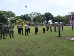Tekan Angka Penularan Virus-19 , Polres Binjai Dengan Instansi Terkait Bagikan Masker