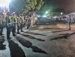 Polres Binjai Gabungan Instansi Terkait Bagikan Masker Dan Berikan Himbauan Kepada Masyarakat