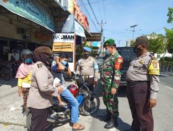 Antisipasi Penyebaran Virus Corona Diease ( Covid-19 ), Polsek Binjai Barat Laksanakan Operasi Yustisi