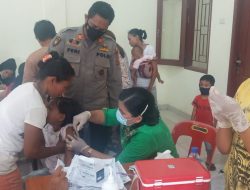 Kapolsek Selesai Dorong Masyarakat Untuk Ikut Vaksinasi