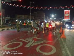 Polres Binjai Dengan Instansi Terkait Gelar Rutin Operasi Yustisi dan Bagi Masker