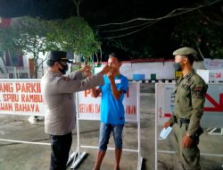 Polsek Selesai Gelar Operasi Yustisi Malam Dan Imbau Warga Pakai Masker