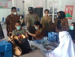 Kapolsek Selesai Cek Langsung Kegiatan Vaksinasi Dan Imbau Warga Untuk Ikut Vaksin