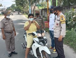 Polsek Binjai Timur Laksanakan Giat Operasi Yustisi Dan Bagi Masker