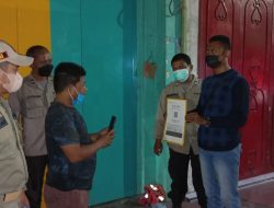Polsek Binjai Kota Lakukan giat Yustisi Imbau Warga Patuh Prokes