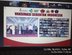 Kapolres Binjai AKBP FERIO SANO GINTING, S.I.K, MH, Bersama PJU  Ikuti Vidcon Dipimpin Kapolri JEND. POLISI Drs. LISTYO SIGIT PRABOWO, Msi.