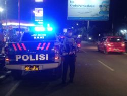 Sat Lantas Polres Binjai Laksanakan Kegiatan Kryd Dan Patroli Blue Light