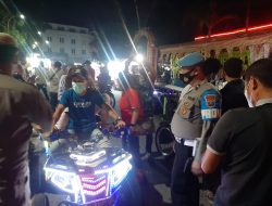 Polres Binjai dan Instansi Terkait Lasksanakan Giat Operasi Yustisi Malam