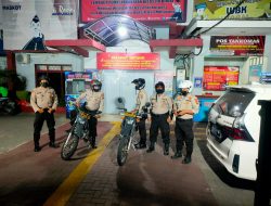 Pam Obvit Sat Samapta Polres Binjai Sambangi Objek Vital Malam Hari