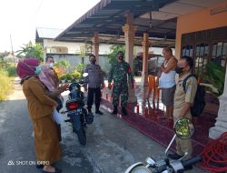 Bhabinkamtibmas Gandeng Babinsa Polsek Binjai Barat Rutin Kunjungan DDS