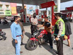 Kanit Intel Akp Fys Sembiring Pimpin Giat Operasi Yustisi Pagi Untuk wilayah Polsek Binjai Selatan