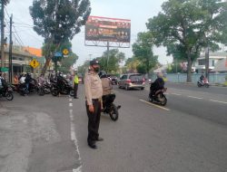 Sebagai Wujud Pelayanan Kepada Masyarakat Laksanakan Gatur Pagi Polsek Binjai Timur