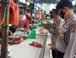 Posko Penanggulangan Covid -19, Imbau Prokes Di Pasar Pasar Pagi Kebun Lada Kota Binjai