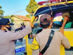 Polsek Binjai  Gencar Lakukan Operasi Yustisi Tekan Penyebaran Virus-19 Dan Bagi Masker Ke Masyarakat