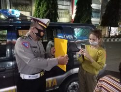 Polsek Binjai Kota Gelar Operasi Yustisi dan Bagi Masker Ke Masyarakat