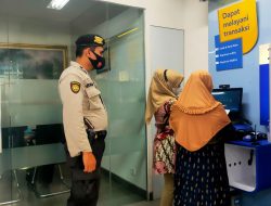 Pastikan Giat Perbankan Aman, Unit Pam Obvit Samapta Laksanakan Pengamanan Bank Wilkum Polres Binjai