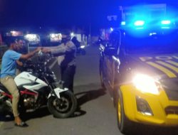 Patroli Sat Samapta Polres Binjai Pastikan Wilkum Tetap Kondusif
