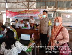 Pencapaian Herd Immunity Polsek Binjai Barat Polres Binjai Laksanakan Dan Pantau Vaksinasi