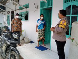 Bhabinkamtibmas kelurahan Kebun lada Binjai Utara Lakukan giat tracing bersama satgas covid-19