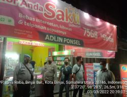 Cegah Kriminalitas, Polsek Binjai Barat Gelar Patroli Malam