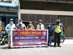 Satgas Pre-emtif Ops Keselamatan Toba-2022 Polres Binjai Laksanakan Kegiatan