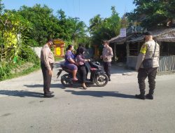 Polsek Selesai Gelar Operasi Yustisi Sore Disiplinkan Protokol Kesehatan