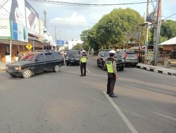 Bentuk Pelayanan Sore Hari, Sat Lantas Polres Binjai Laksanakan Pengaturan Lalin