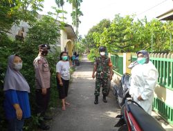 Sinergi Bhabinkamtibmas dan Babinsa Binjai Timur Dampingi Tim Kesehatan Laksanakan Tracing