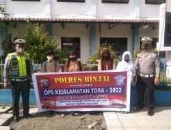 Kegiatan Satgas Pre-emtif Ops Keselamatan Toba-2022 Polres Binjai