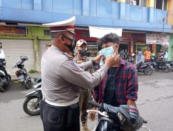 Polsek Binjai Kota Laksanakan Ops Yustisi Pagi, Imbau Masyarakat Patuh Prokes