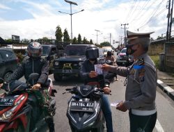 Satgas Gakkum Ops Keselamatan Toba – 2022 Polres Binjai Melaksanakan Giat